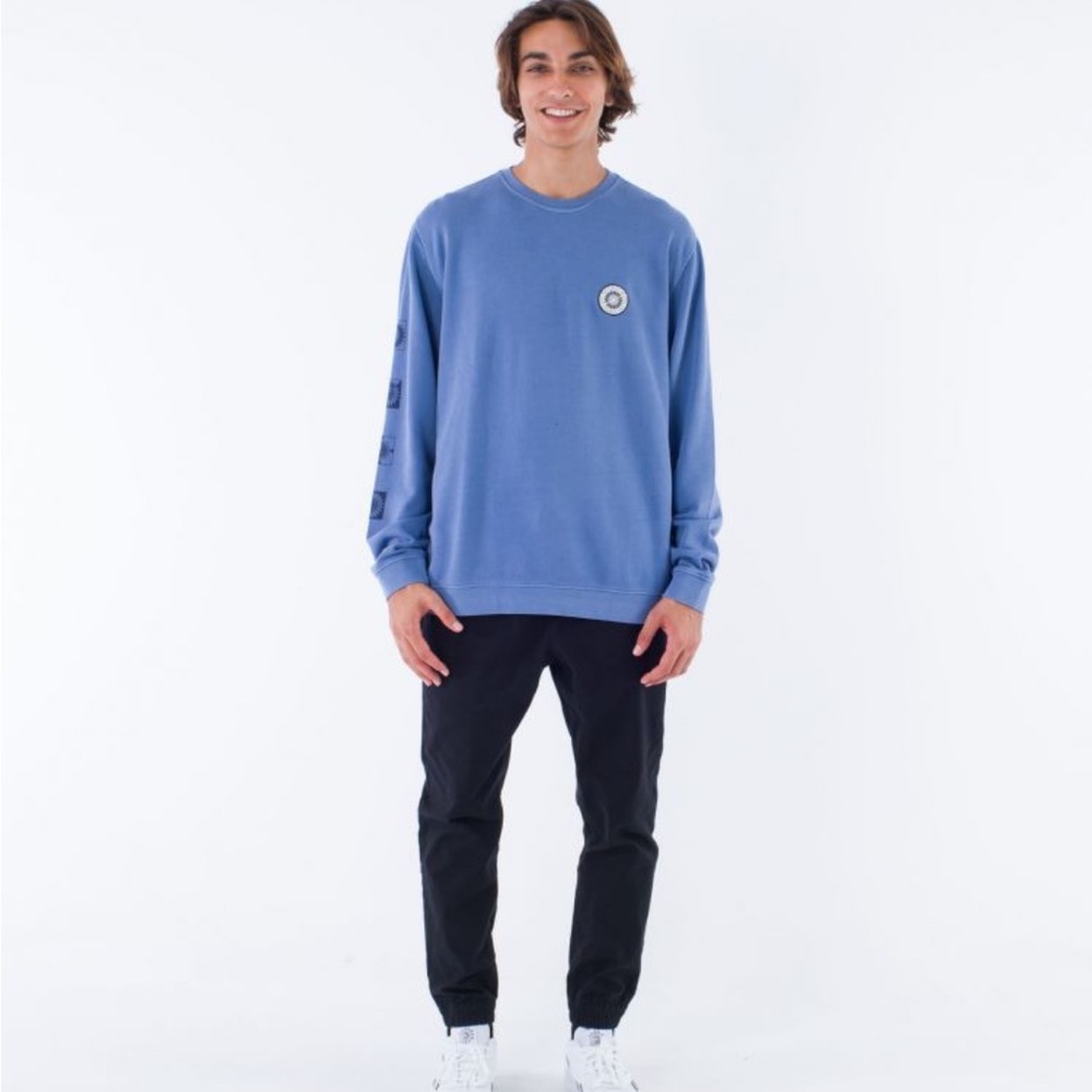 Hurley Naturals Crewneck Sweatshirt Surfer/ Skater Mens NWT - Picture 4 of 10